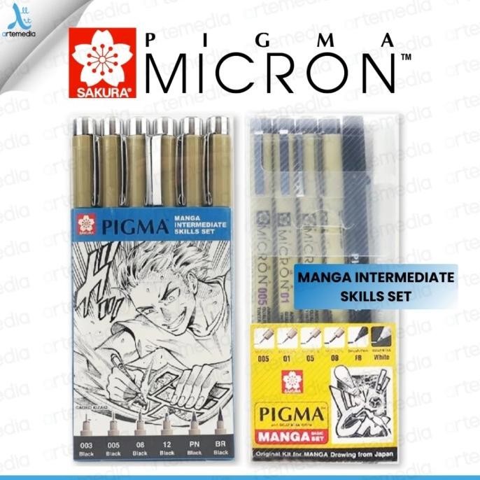 

Drawing Pen Sakura Pigma Micron Manga Basic Set Pulpen Gambar