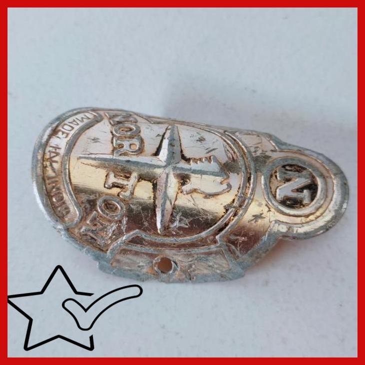 [RHV] EMBLEM PENENG SEPEDA NORTON ORIGINAL ONTHEL CRUISER KLUNKER LOWRIDER