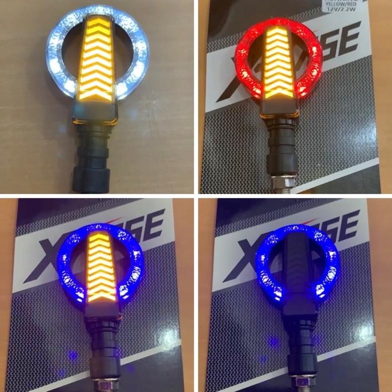 LAMPU SEN RUNNING LED BULAT MODEL PANAH BULAT RUNNING CRF FU NINJA CB 150R VARIO BEAT SCOOPY XRIDE