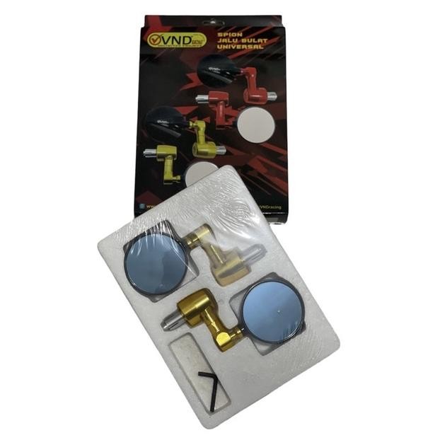SPION JALU BULAT BAR END PUIG FULL CNC SPION JALU STANG BULAT KACA BIRU UNIVERSAL