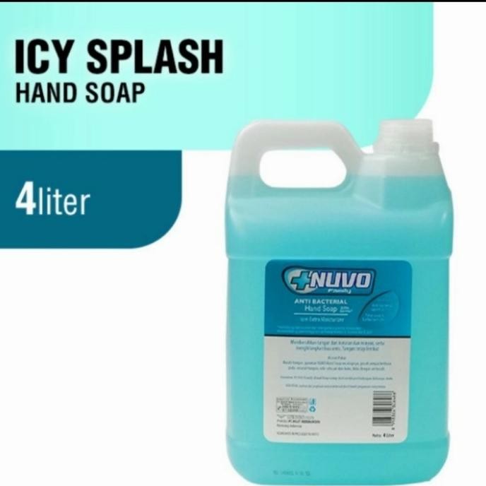 TERLARIS - Nuvo hand soap icy splash 4L kemasan dirigen sabun cuci tangan