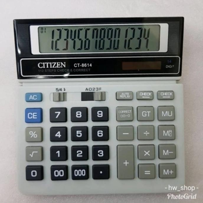 

yl-24 KALKULATOR DESKTOP MEJA Citi.Zen CT-8614 / CALCULATOR 14 DIGIT CEK ULANG CT8614 Berkualitas