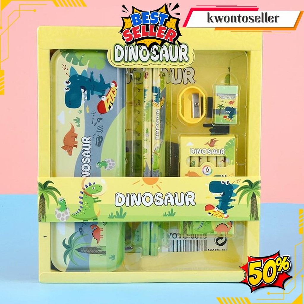 

Kotak Pensil Anak Set 7In1 Stationery Untuk Hadiah Anak Sekolah / Kotak Pensil Karakter Murah Stationery Set 8In1 / Alat Tulis Set Tepak Pensil Siap Kirim