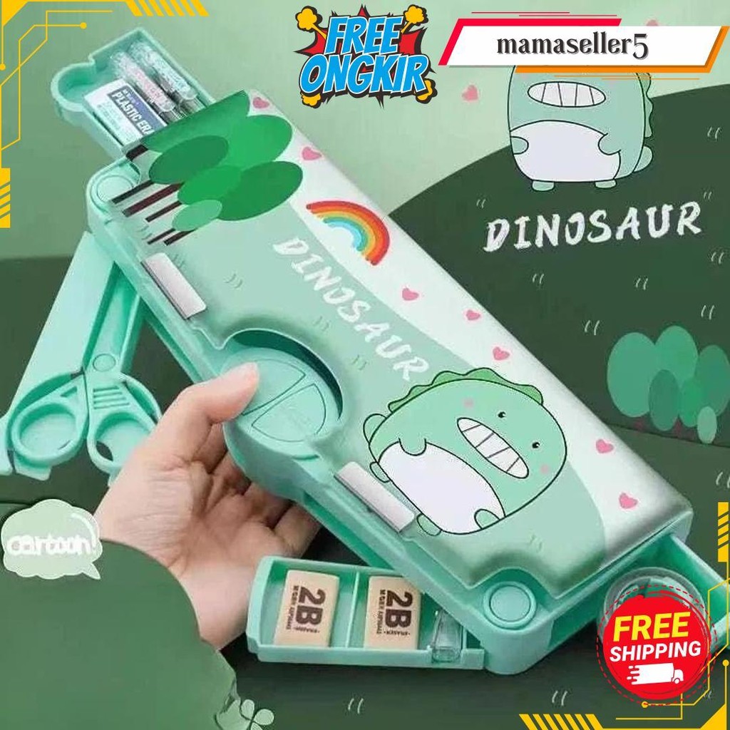 

Kotak Pensil Multifungsi Lengkap Peruncing Gunting Isolasi Penghapus Penggaris Tempat Pensil Karakter Kotak Pensil Anak Lucu Original Produk