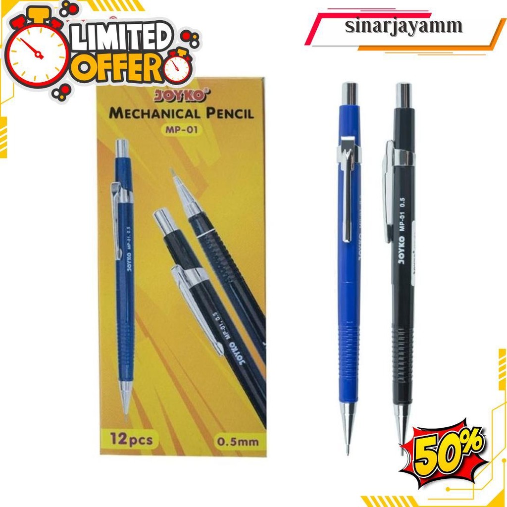

[1 Pc] Pensil Mekanik Joyko Mp-01 0.5Mm Original Produk
