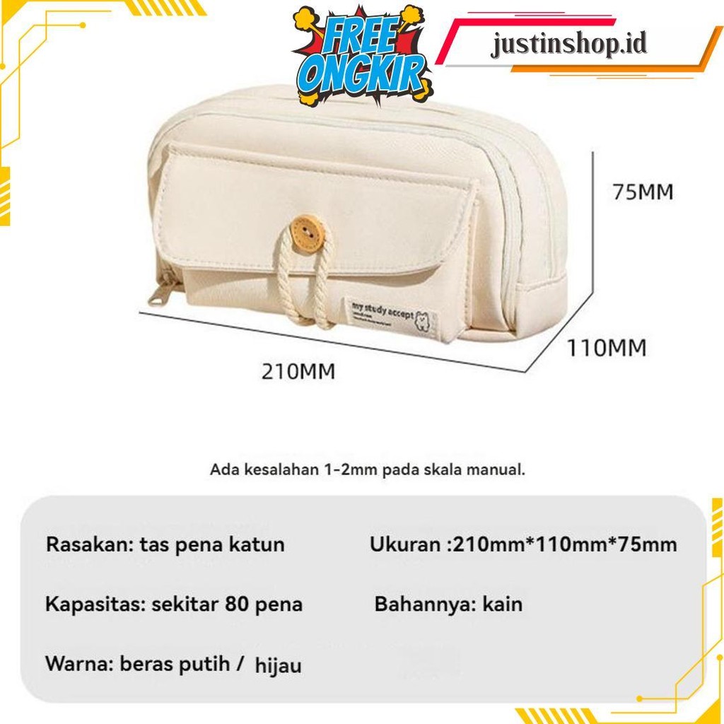 

Kotak Pensil Kanvas Multiwarna Kotak Pena Estetika Kapasitas Besar Korea Perlengkapan Penyimpanan Alat Tulis Siswa Sekolah Gratis Ongkir