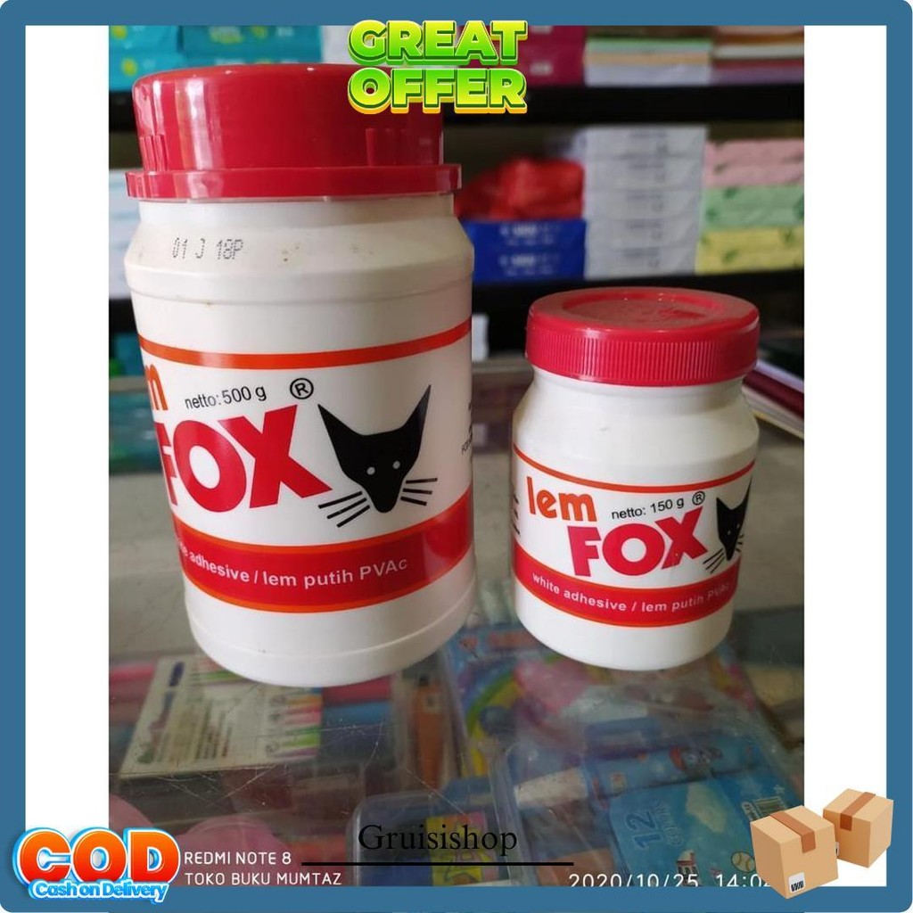 

Lem Fox Isi 150 Gr Bisa Cod