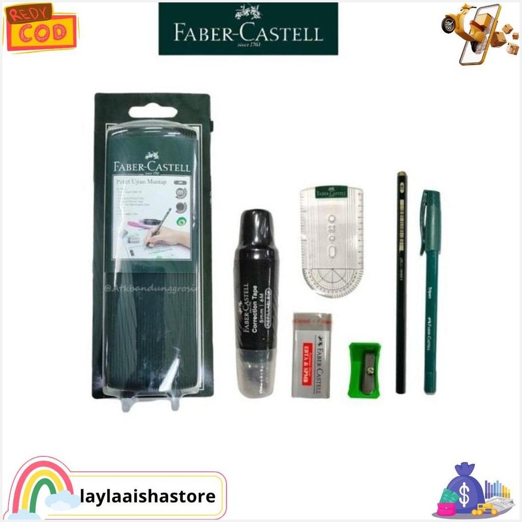 

Paket Ujian Mantap Faber Castell Dengan Pensil 2B Dan Penggaris Khusus Cod