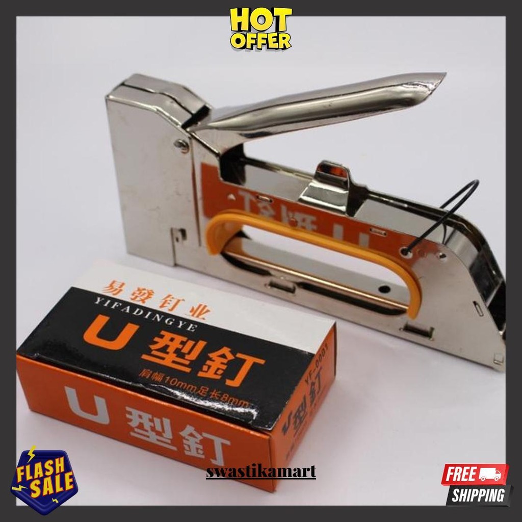 

Stapler Tembak Staples Gun Cekrekan Gun Tacker Bisa Cod