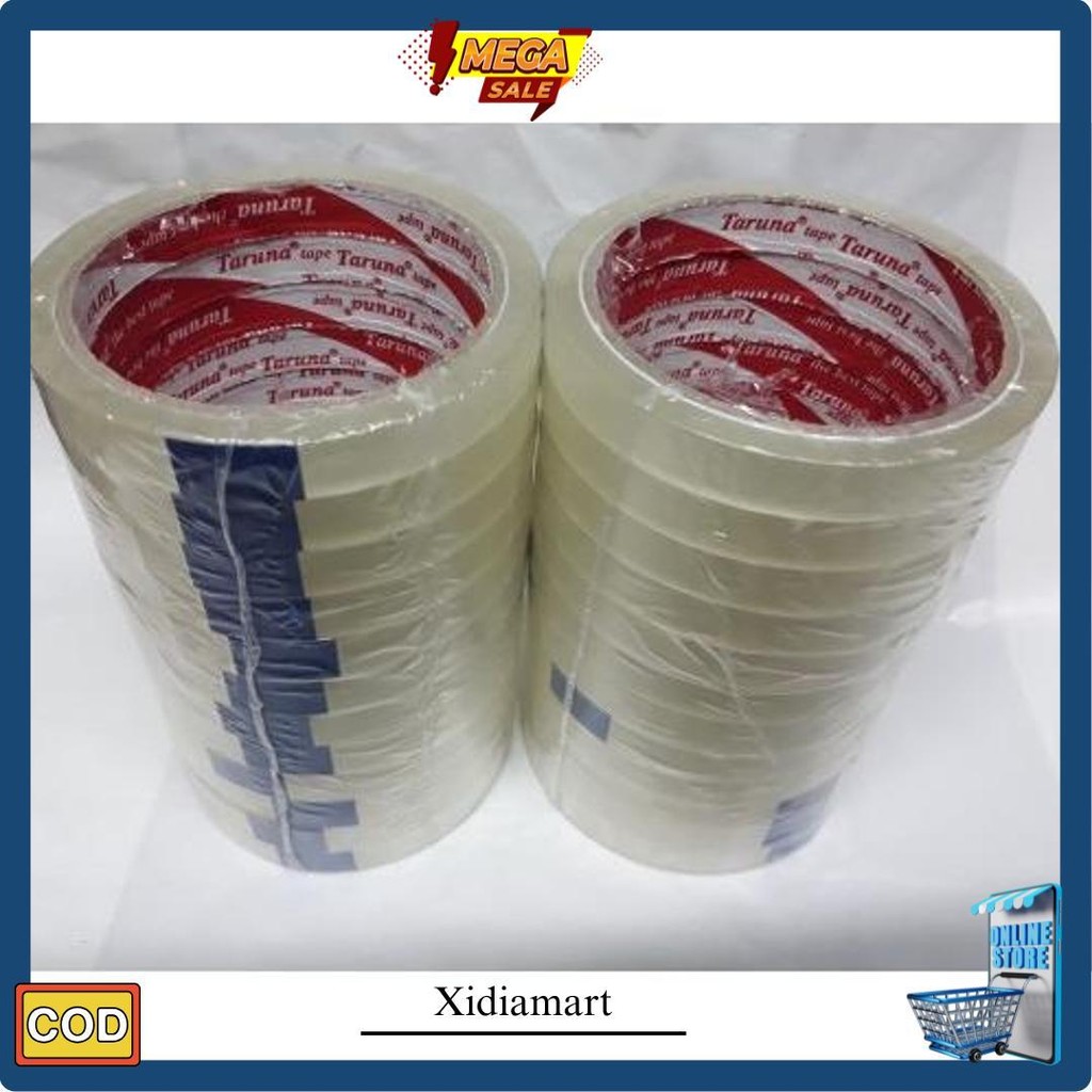 

Slop Isi 12- Isolasi 1/2 Inch X 50 Yard / Solatip / Lakban 12Mm Gratis Ongkir