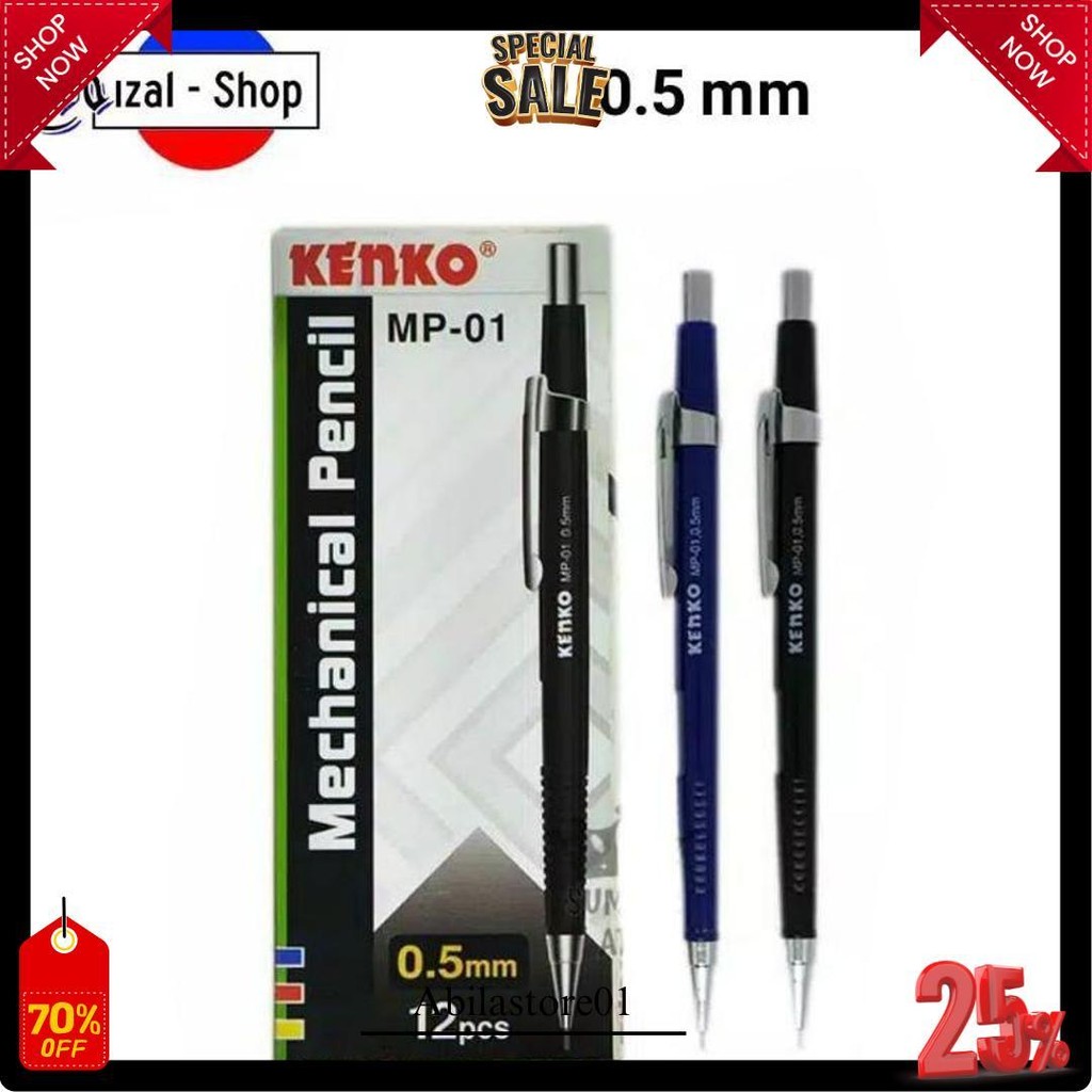 

Pensil Mekanik 0.5 Mm Kenko Mp-01 Mechanic Pencil Siap Kirim