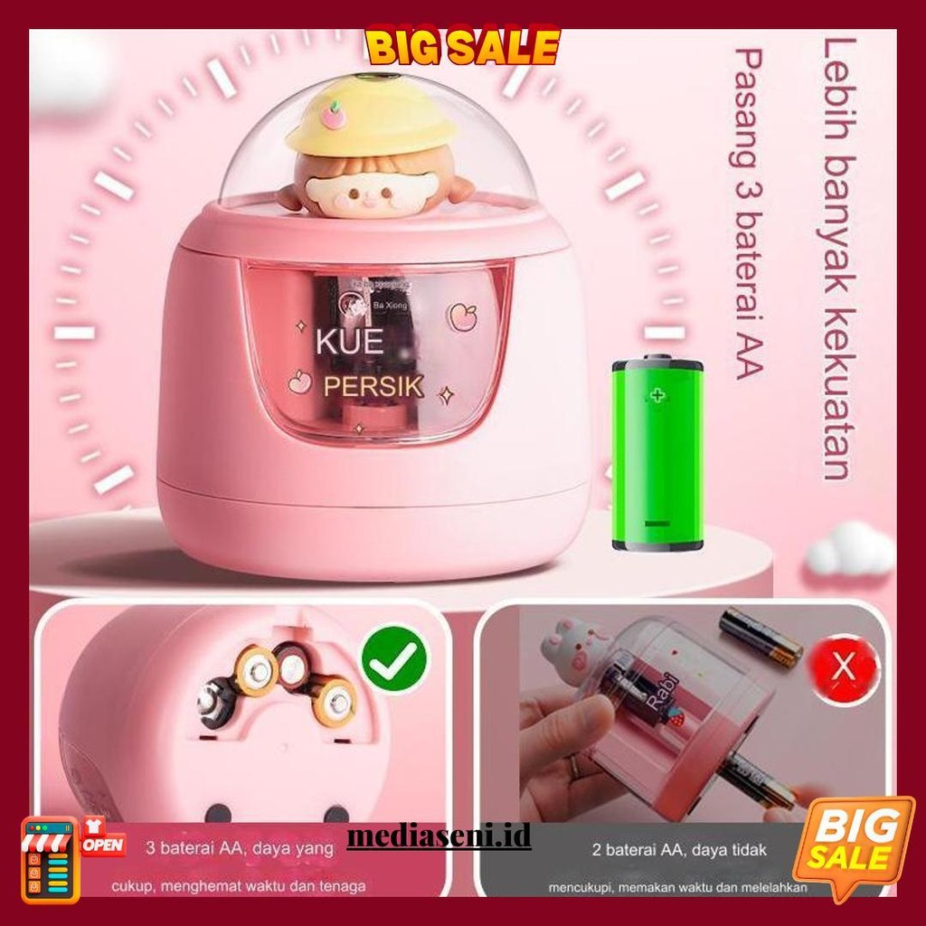 

Serutan Rautan Pensil Elektrik Lucu Imut Motif Hewan Pencil Sharpener Electric Cute Animals Astronot Panda Cod