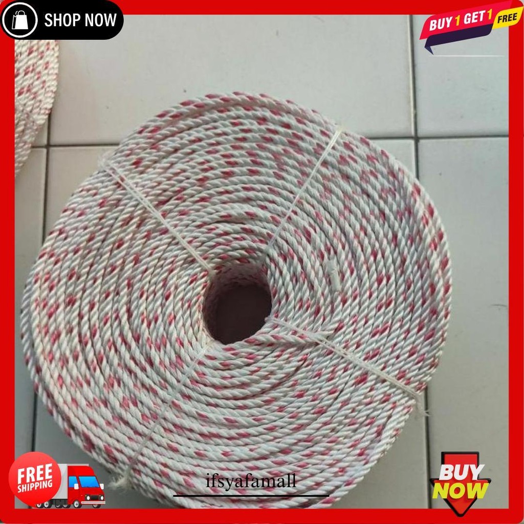

Tali Tambang Plastik 5Mm Qrope Panjang 200M Tiap Roll Gratis Ongkir