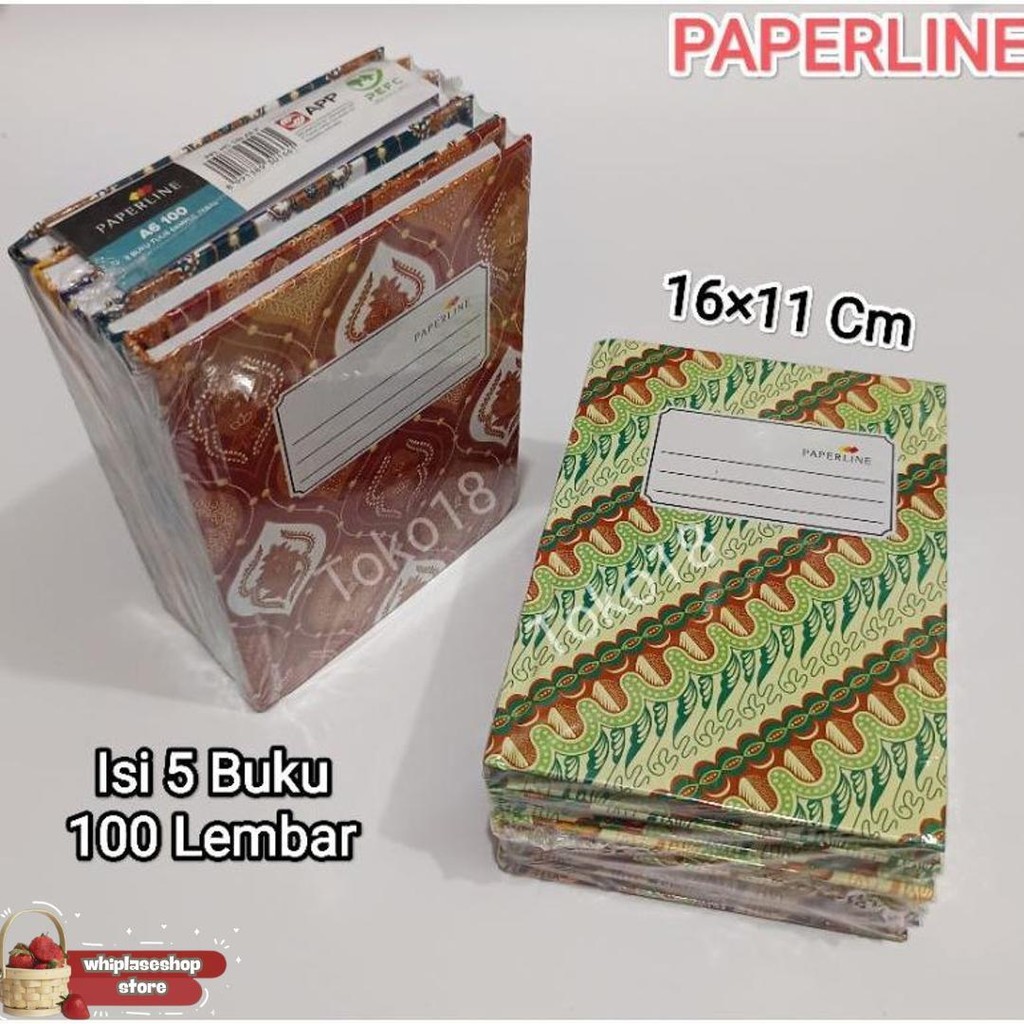 

1 Pak Buku Catatan Kecil Oktavo 100 Lembar Paperline (Isi 5 Buku) Murah