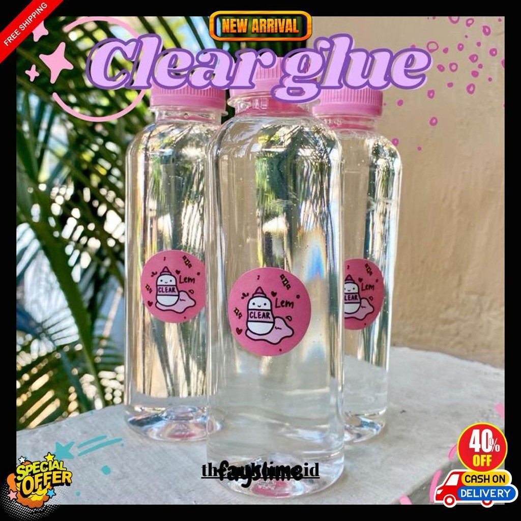 

Clear Glue 250Ml | Lem Bening Untuk Membuat Slime Termurah Banget