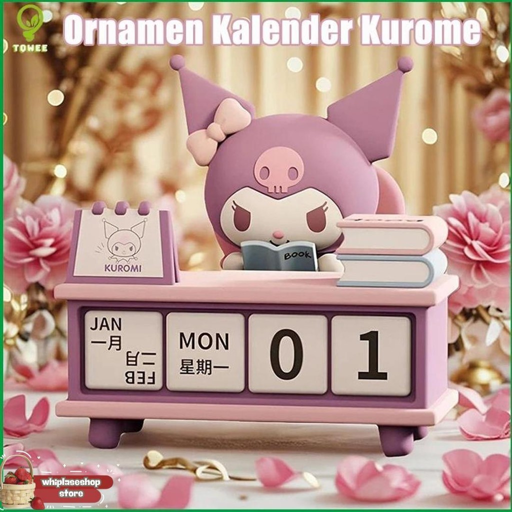 

Sanrio Pochacco Kuromi Seri Kalender Meja Model Karakter Lucu Koleksi Dekorasi Desktop Kantor Hadiah Ulang Tahun Anak-Anak Promo