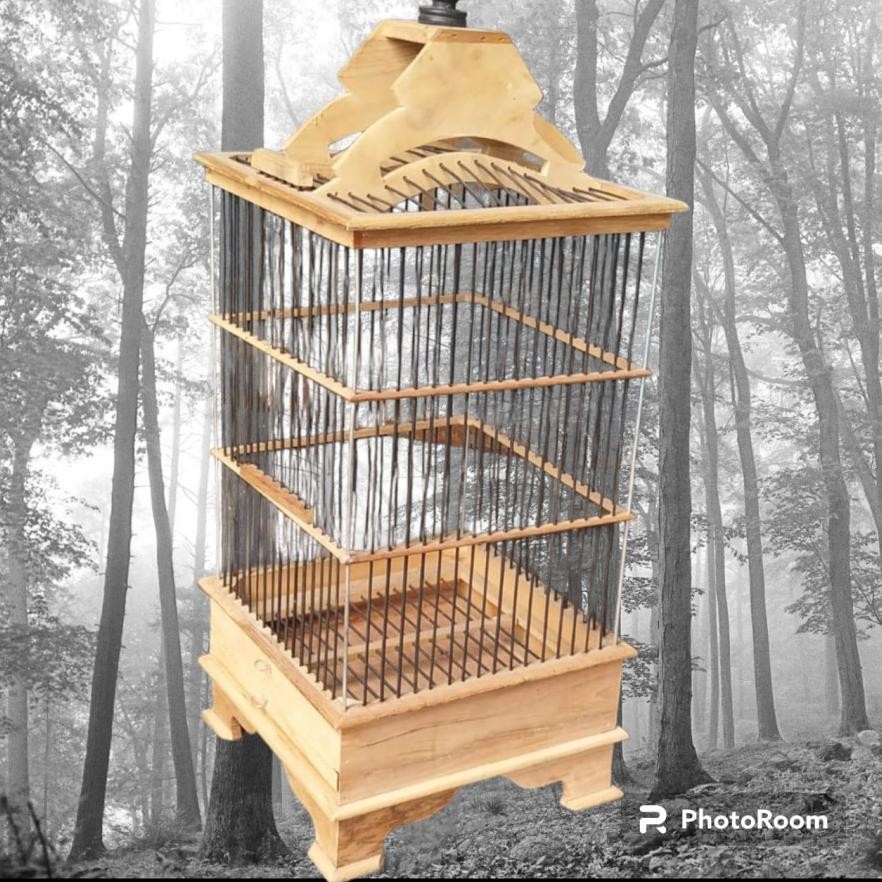 Promo Meriah Sangkar Pleci PCMI Biasa Jadi Siap Pakai Mentah Belum Dicat Murah Kandang Burung Kecil 