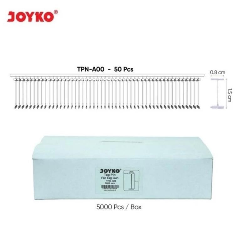 

An85 Joyko TPN-A00 Tag Pin 1 Box Isi 5000Pc Refill Tag Gun Label Harga/Merk Premium