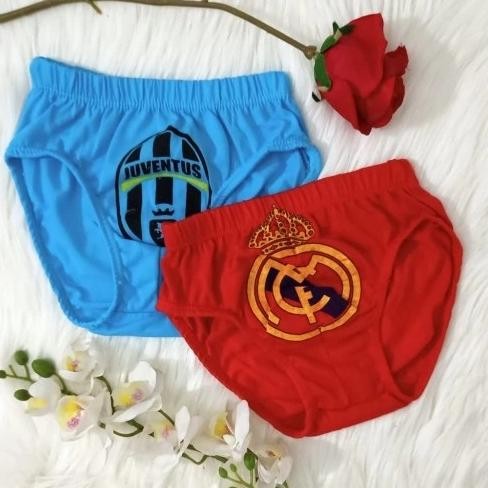 Lusinan | Celana Dalam Anak Laki Laki Ken-Ken Motif Club Bola / Sempak Dalaman Anak Cowok / Cd Anak 