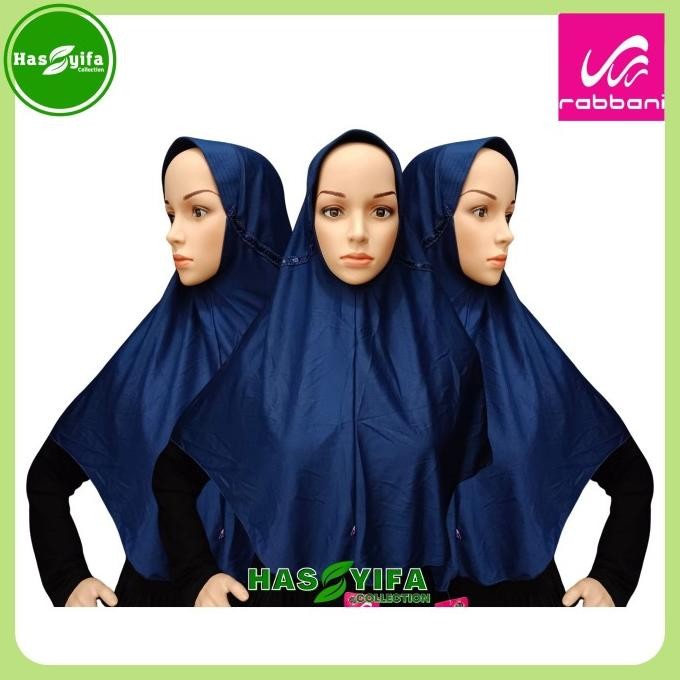 Diskon Kerudung Instant Rabbani Anak Sekolah Innova Biru Dongker