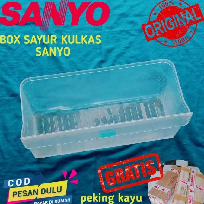 =====] RAK BOX SAYUR DAN BUAH KULKAS SANYO 2PINTU