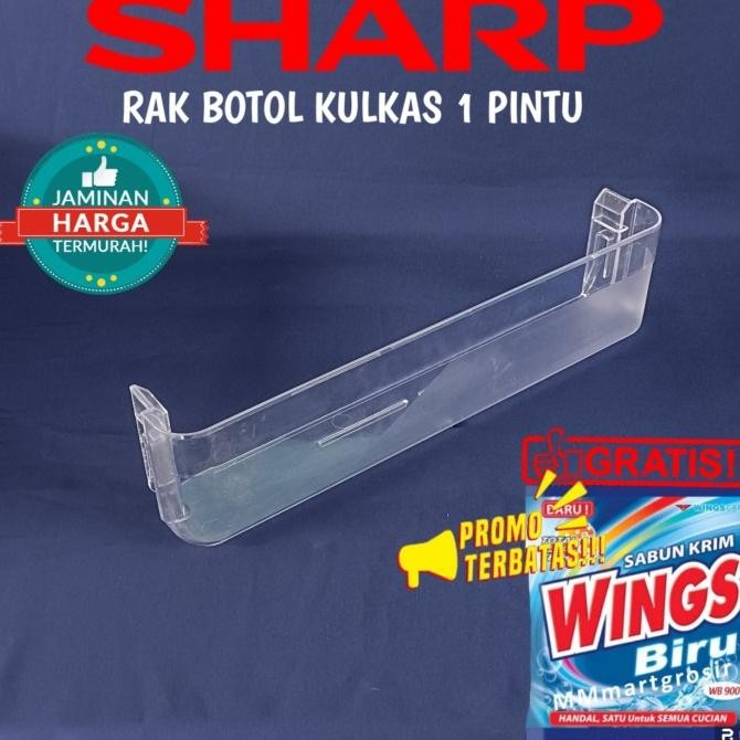 :<:<:<:<] RAK BOTOL PINTU KULKAS SHARP 1 PINTU TYPE KULKAS SAMURAI PANJANG 42 CM