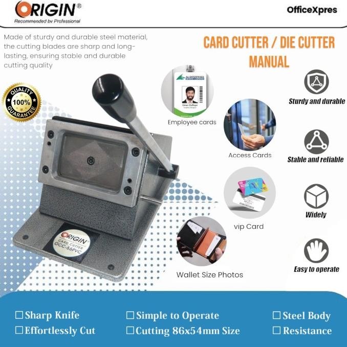 

BEBAS ONGKIR - Alat Potong ID Card / Plong ID Card / PVC Card Cutter Origin OCC-55