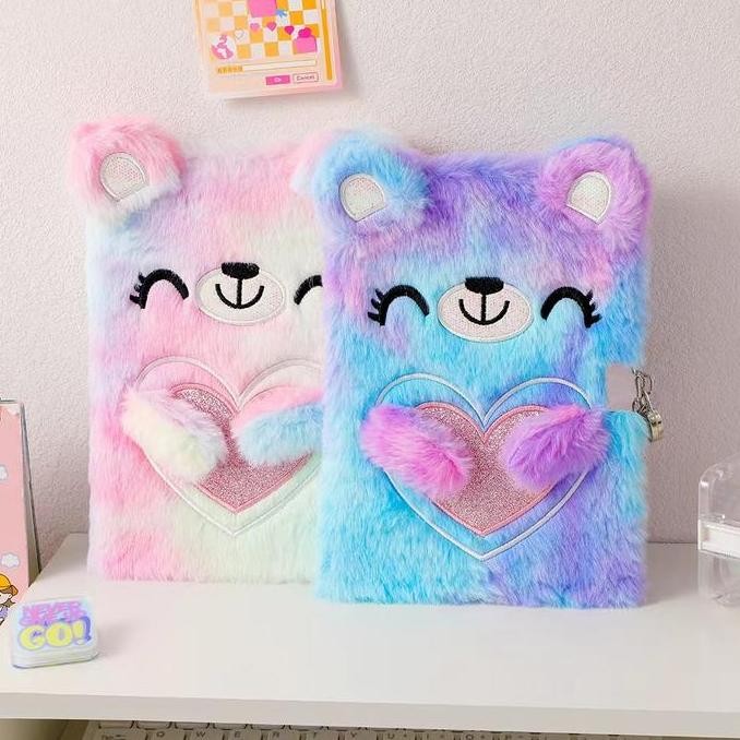 

Sale!! Lucu Mewah Buku Tangan Anak-Anak Terkunci Buku Harian Sekolah Dasar Bear Bear Notebook Gadis Hadiah Ulang Tahun Paper Stationery