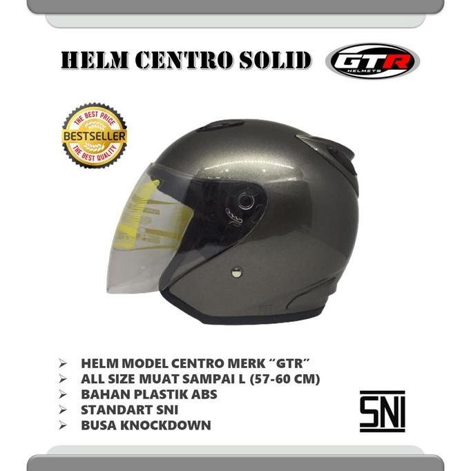 Helm GTR Centro Solid Murah