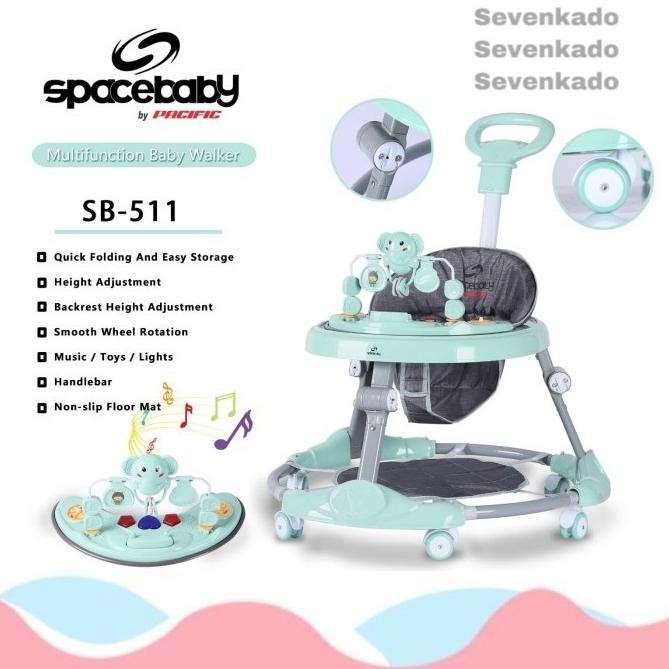 Baby Walker Space Baby Spacebaby Sb 511 Sb511 Sb-511 Gajah