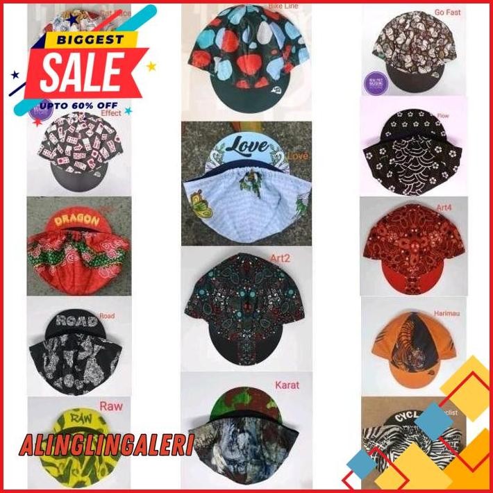 LUMPAT CYCLING CAPS - TOPI GOWES SEPEDA MTB RB SELI GRATIS ONGKIR