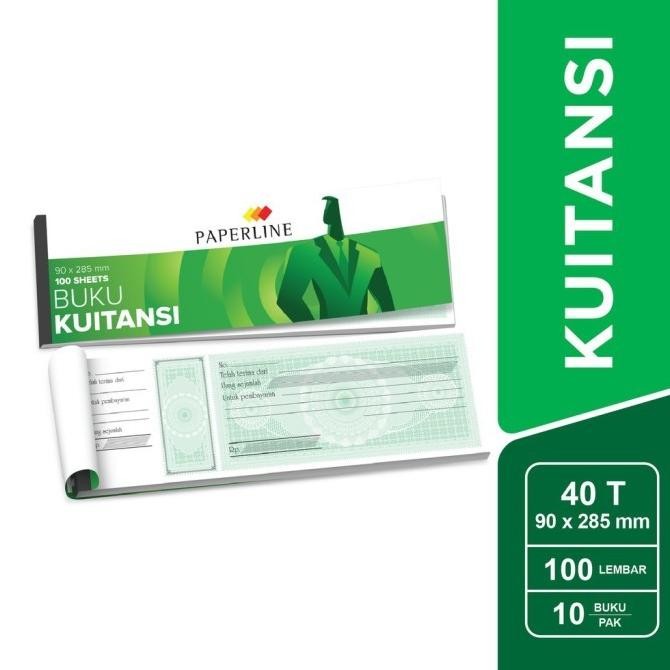 

Sale!! Paperline Kwitansi Sedang 10 Buku Kuitansi 40T 9X28Cm 40 Lembar