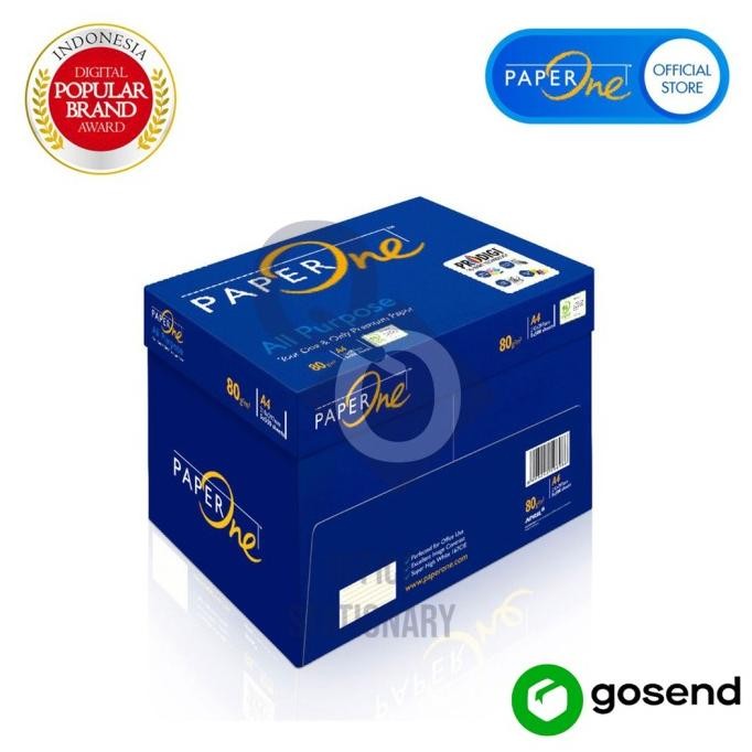 

paper one hvs a4 80gr per dus / khusus gosend grab
