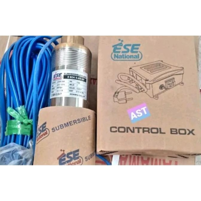 ] POMPA CELUP SATELIT SUBMERSIBLE PUMP 3" SDK  0.25 HP+KABEL / NATIONAL