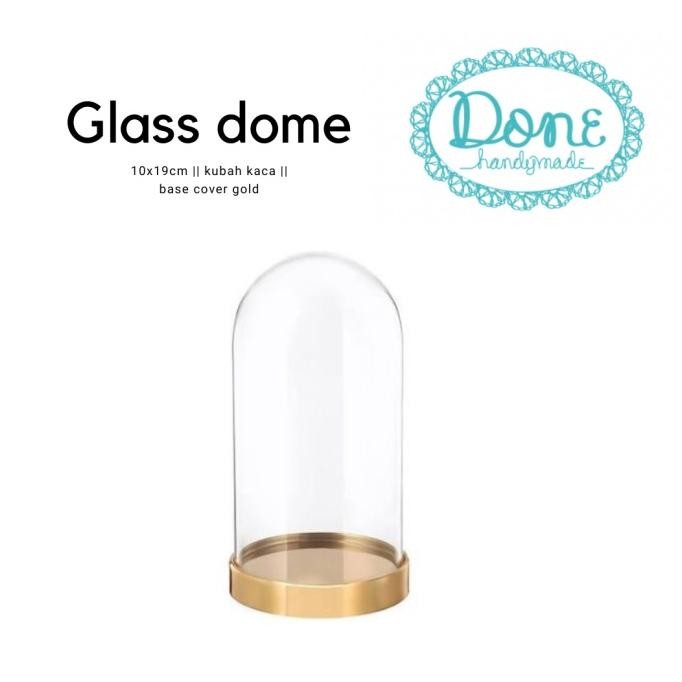 Grosir Large Glass Dome Kubah Kaca Besar Preserved Flower Enchanted Rose