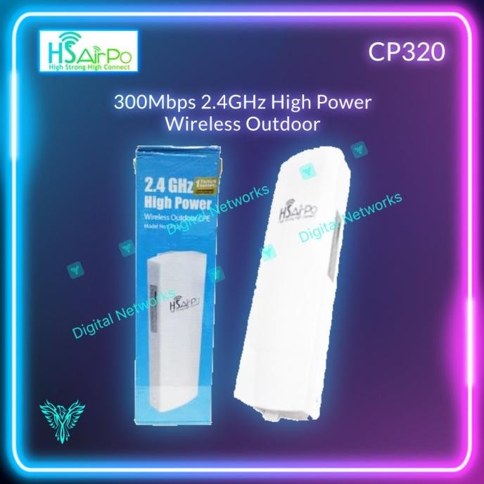BEBAS ONGKIR - HSAIRPO CP320 2.4Ghz High Power 300mbps HS airPo CP320