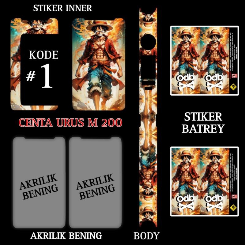 

*PromoTerjangkau* Stiker Inner Satu Paket M200 1 Garskin Wrap Stiker Premium / X Casing Case COD