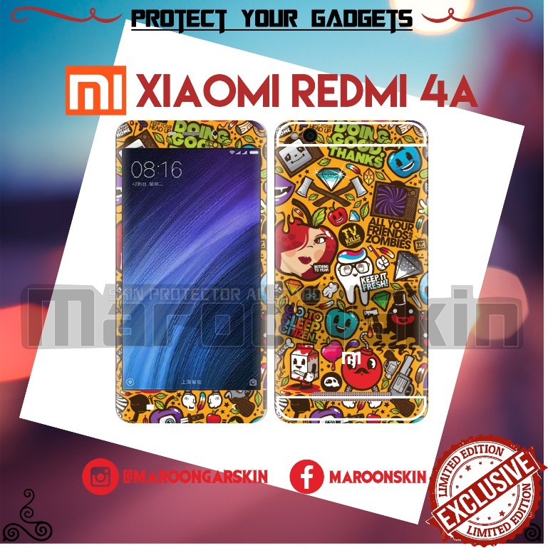

*PromoTerjangkau* Xiaomi Redmi 4A Garskin Wrap Stiker Premium / X Casing Case COD