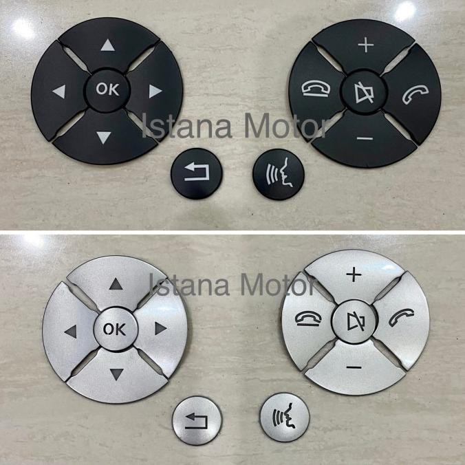 STICKER STICKER SETIR MERCEDES W204 W212 SILVER PLAT HEMAT