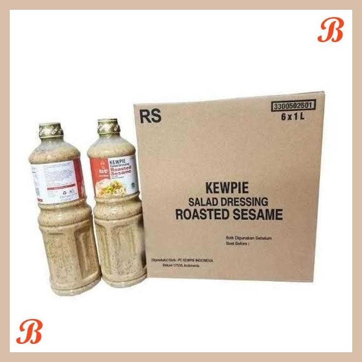 

| RMP | KEWPIE ROASTED SESAME WIJEN SANGRAI 1 LITER DUS ISI 6 BOTOL