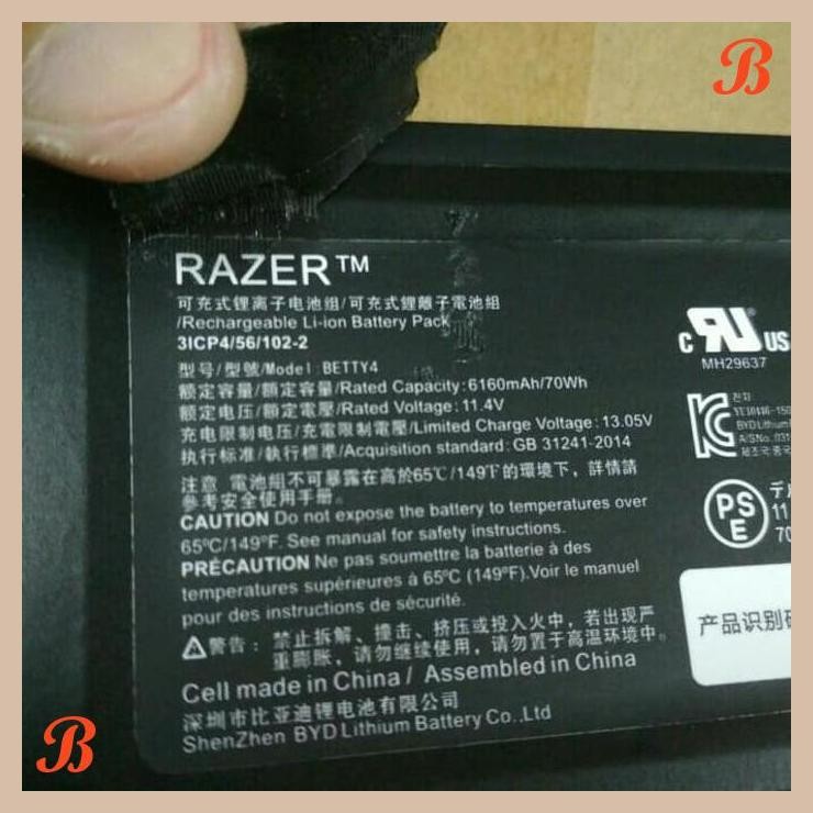 | DKS | BATERAI RAZER RZ09-0195 RZ09-0165 BLADE 14 INCH 2016 V2 BETTY 4