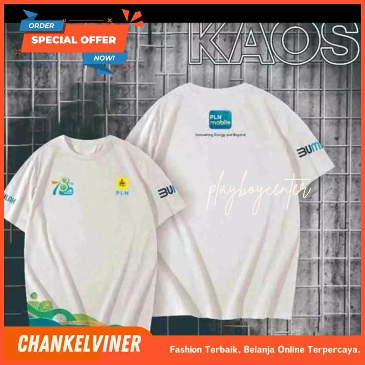 KAOS BAJU HUT PLN 78 WARNA PERUSAHAAN LISTRIK INDONESIA ANAK DEWASA IMPORT!!