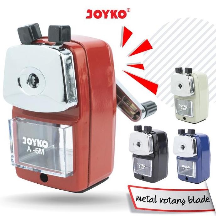 

Diskon!! Joyko Sharpener Pencil / Serutan Pensil Meja Rautan Putar Joyko A-5M