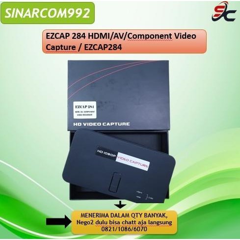Ezcap 284 Hdmi/Av/Component Video Capture / Ezcap284 Live Streaming New Stok