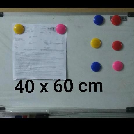 

Diskon!! Whiteboard Magnet Gantung 40X60Cm