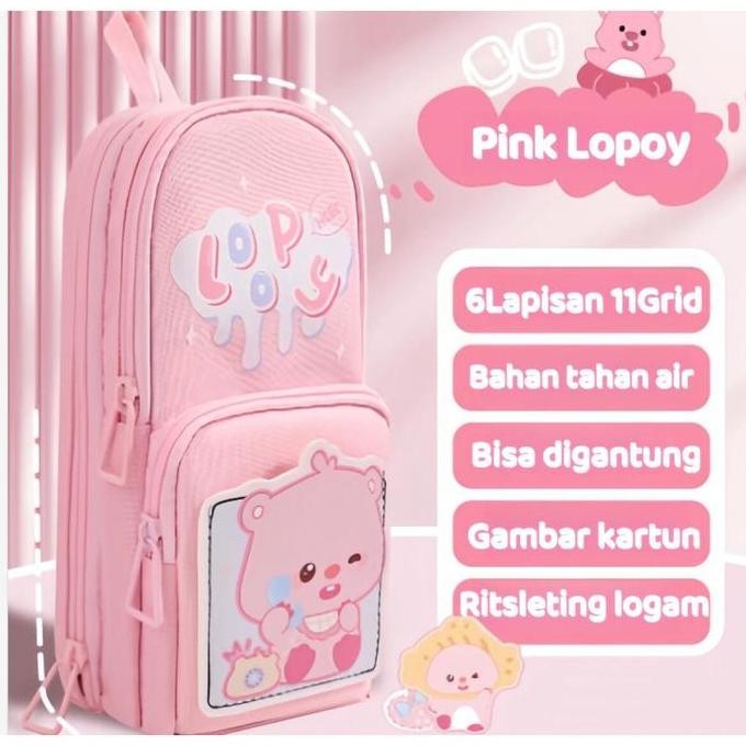 

Diskon!! 6 Lapis Tempat Pensil Kartun Motif Capybara Kuromi Melody Panda Pensil Case Tempat Pensil Multifungsi Kapasitas Besar Penyimpanan Alat Tulis
