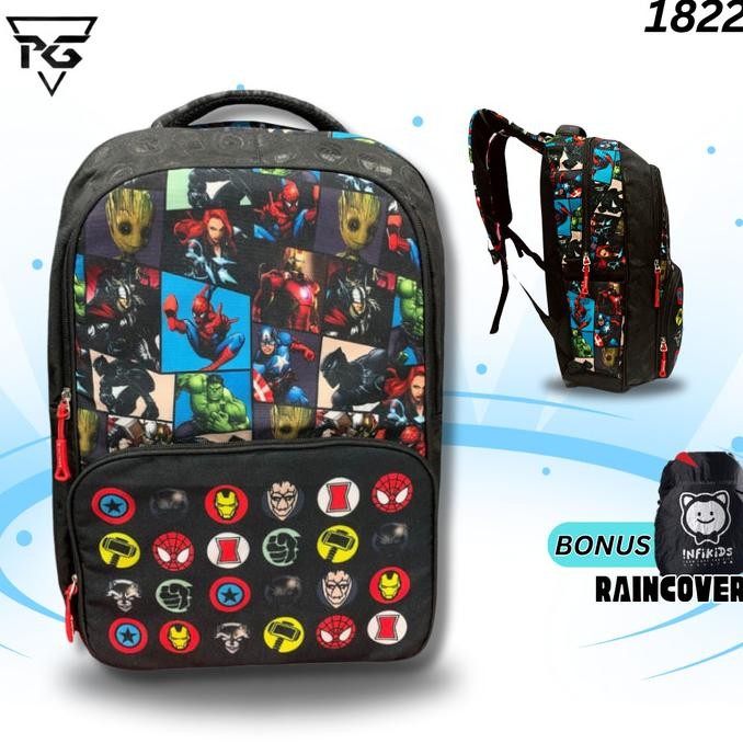 Promo Smiggle Superhero Marvel Avengers Tas Sekolah Anak Laki Laki Sd Import