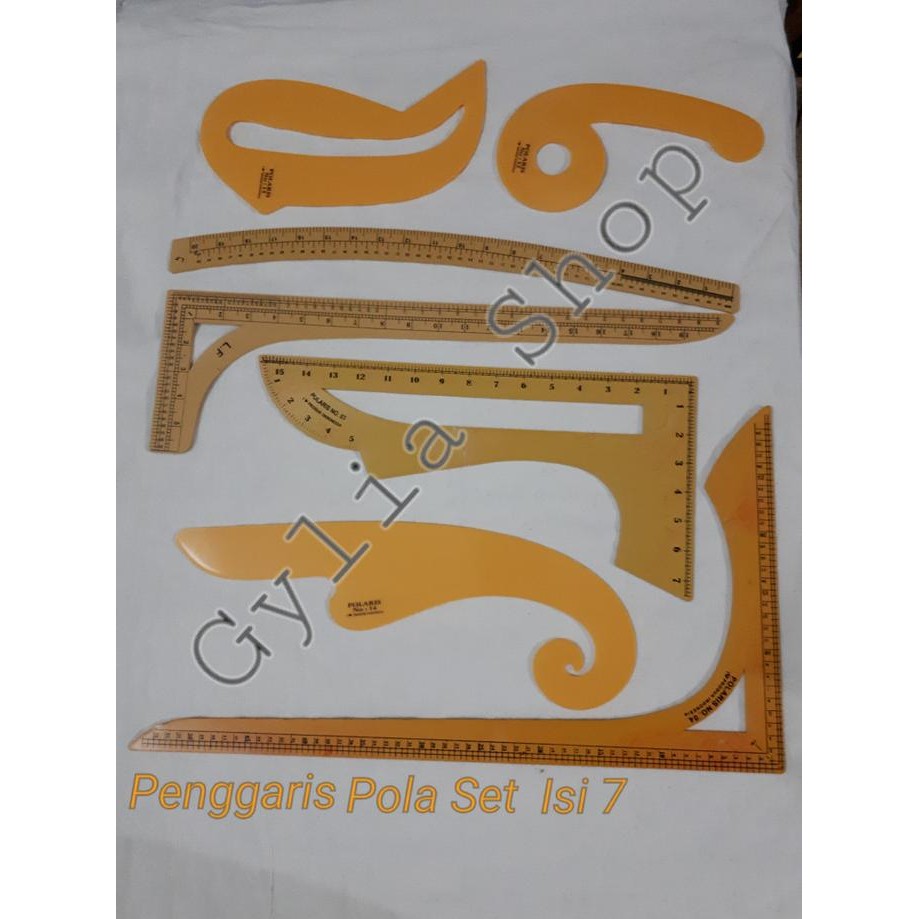 

Diskon!! Penggaris Pola Jahit / Paket Pola Set Isi 7