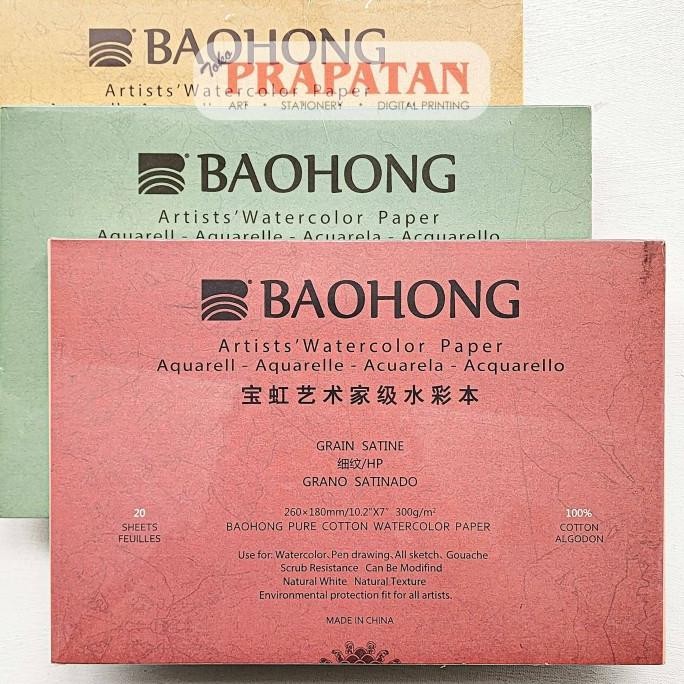 

Baohong Artist Watercolor Book Pad | Buku Cat Air