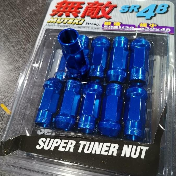 TERBARU - lug nut 1.50 merk muteki isi 20pcs bahan besi